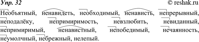 Изображение 32. В «Словаре ошибочных написаний школьников» В. Я. Булохова среди частотных слов помещены слова с не. Проверьте себя и выпишите, раскрыв скобки, только те слова,...